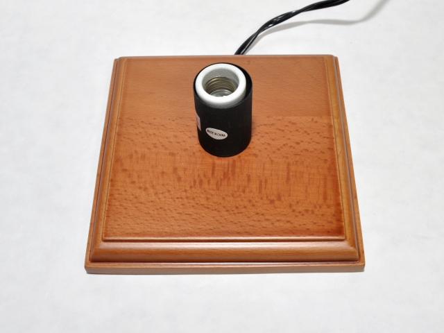 フラットベース_木製_正方形_145mm×145mm_差込なし_E17ガイシ_(J