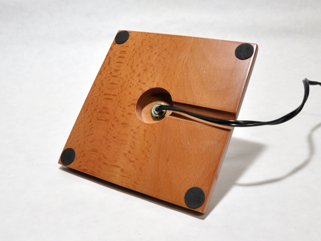 フラットベース_木製_正方形_145mm×145mm_差込なし_E17ガイシ_(J