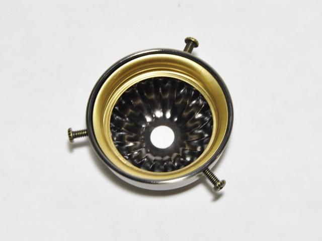 グースネック用品_口金_丸形H_シェード側:54mm_ベース側:54mm_高