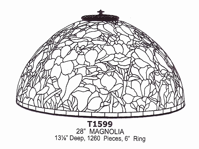 ランプモールド_オデッセイ_T1599_Magnolia(マグノリア)_1260ピース_28インチ-ステンドグラスのスタジオヤマノ