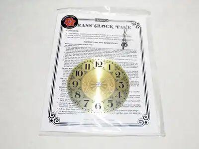 ステンドグラス,時計パーツ_クロックフェース_金色