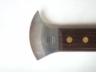 ステンドグラス,工具,ケイムナイフ,イチョウ型_木柄_台湾製