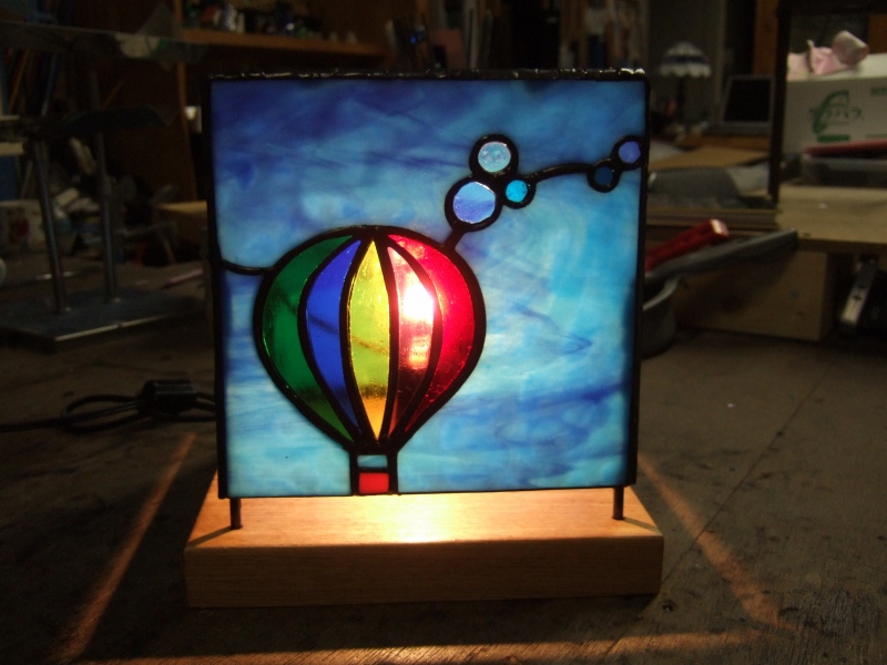 熱気球の行灯型ランプシェード