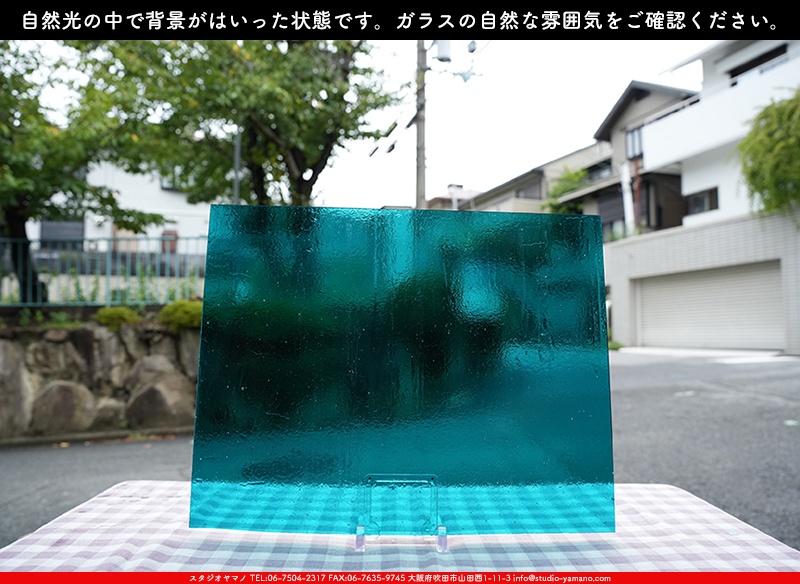 caco＊*ガラスオブジェ* ステンドグラス 2点セット caco＊*ガラスオブジェ