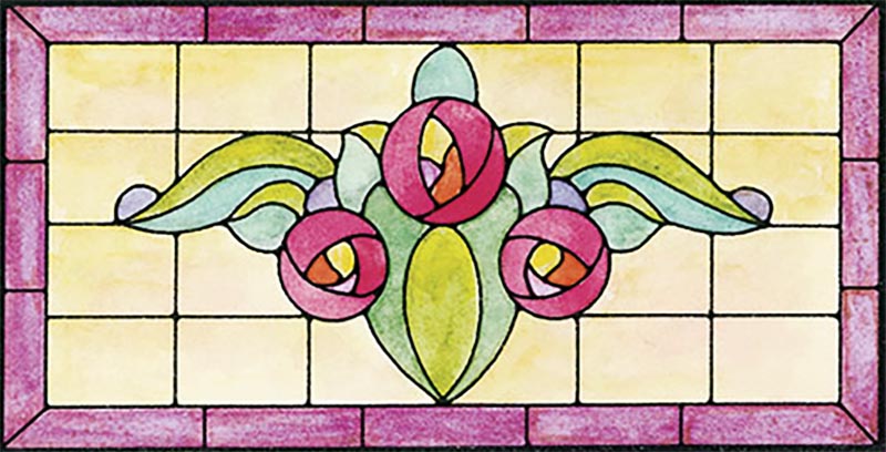 EASY　STAINED　GLASS　PATTERNS　FOR　TRADITIONAL　DOORWAYS